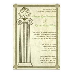 Griechische Hochzeit Einladungen | Zazzle.de