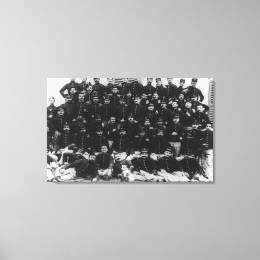 Griechische Infanteriebeamte FotografieGriechenlan Leinwanddruck (Vorderseite)