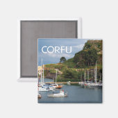 Griechische Insel Korfu Foto Magnet (Vorderseite/Rückseite)