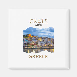 Griechische Insel Kreta Griechenland mit der Stadt Magnet