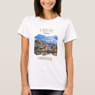 Griechische Insel Kreta Griechenland mit der Stadt T-Shirt