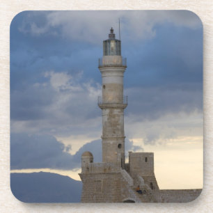 Griechische Insel Kreta und Altstadt von Chania 2 Untersetzer