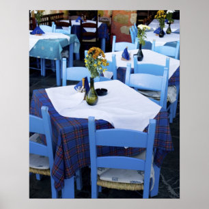 Griechische Insel Kreta und Altstadt von Chania Poster