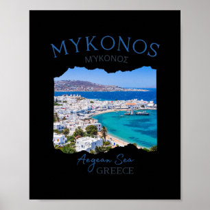 Griechische Insel Mykonos Griechenland Urlaub Fami Poster