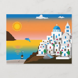 Griechische Insel Postkarte