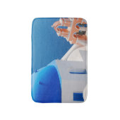 Griechische Insel Santorini Badematte (Vorderseite Vertikal)