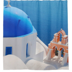 Griechische Insel Santorini Duschvorhang