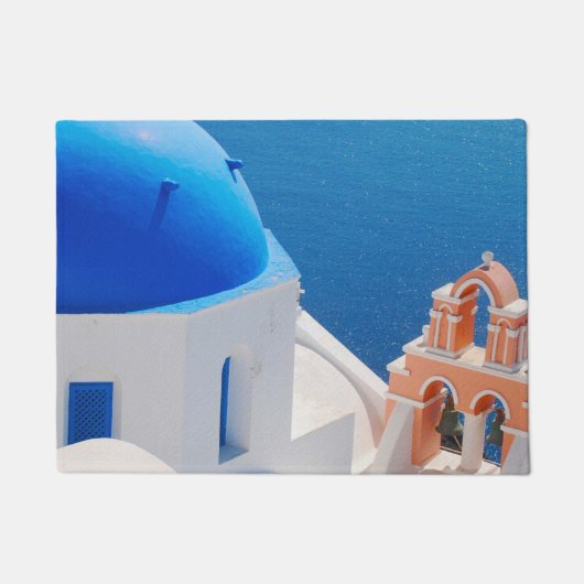 Griechische Insel Santorini Fußmatte (Vorderseite)