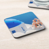 Griechische Insel Santorini Getränkeuntersetzer (Linke Seite)