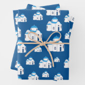 Griechische Insel Santorini Kirche Geschenkpapier Set (Beispiel)