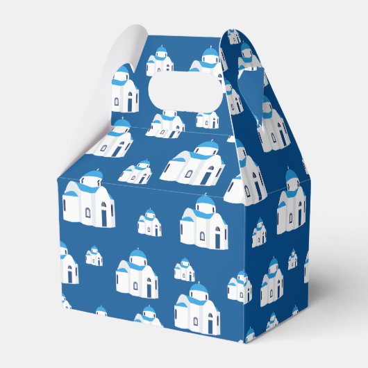 Griechische Insel Santorini Kirche Geschenkschachtel (Rückseite)