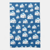 Griechische Insel Santorini Kirche Geschirrtuch (Vertikal)