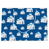 Griechische Insel Santorini Kirche Große Geschenktüte (Vorderseite)