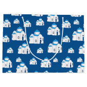 Griechische Insel Santorini Kirche Große Geschenktüte (Rückseite)