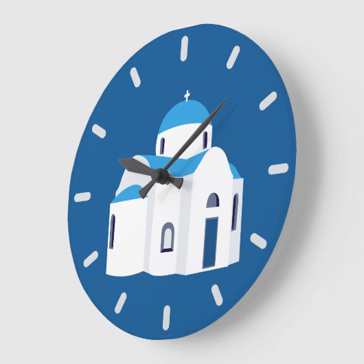 Griechische Insel Santorini Kirche Große Wanduhr (Winkel)