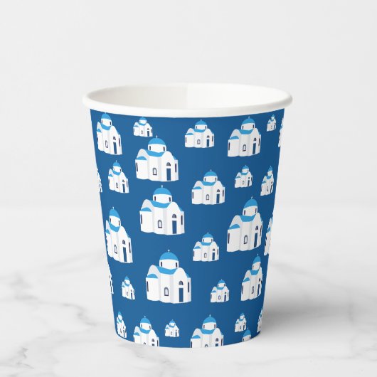 Griechische Insel Santorini Kirche Pappbecher (Links)