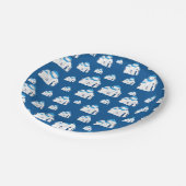 Griechische Insel Santorini Kirche Pappteller (Schrägansicht)