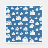 Griechische Insel Santorini Kirche Serviette (Vorderseite)