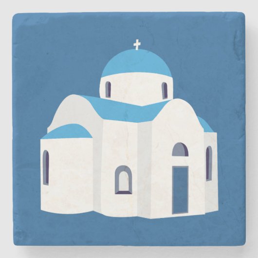 Griechische Insel Santorini Kirche Steinuntersetzer (Vorderseite)
