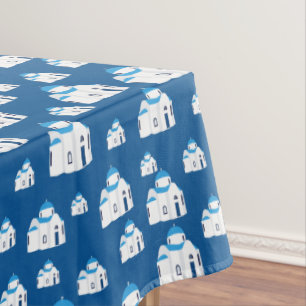 Griechische Insel Santorini Kirche Tischdecke