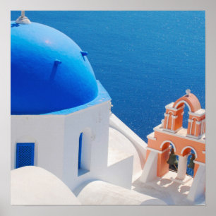 Griechische Insel Santorini Poster