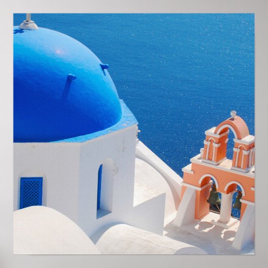 Griechische Insel Santorini Poster (Vorne)