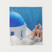 Griechische Insel Santorini Wandteppich (Vorderseite)