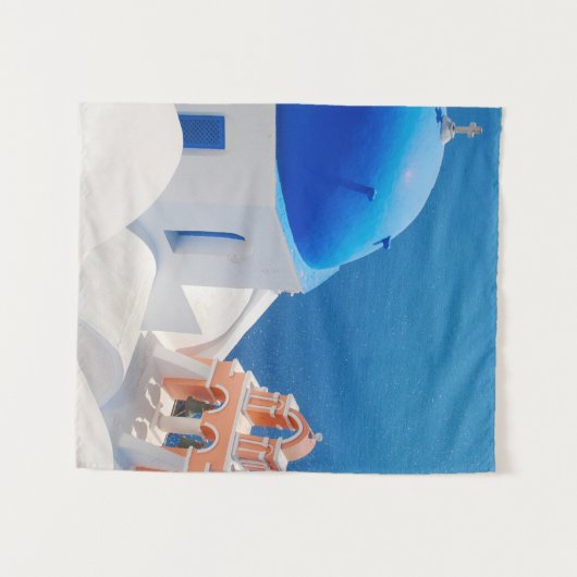 Griechische Insel Santorini Wandteppich (Vorderseite (Horizontal))