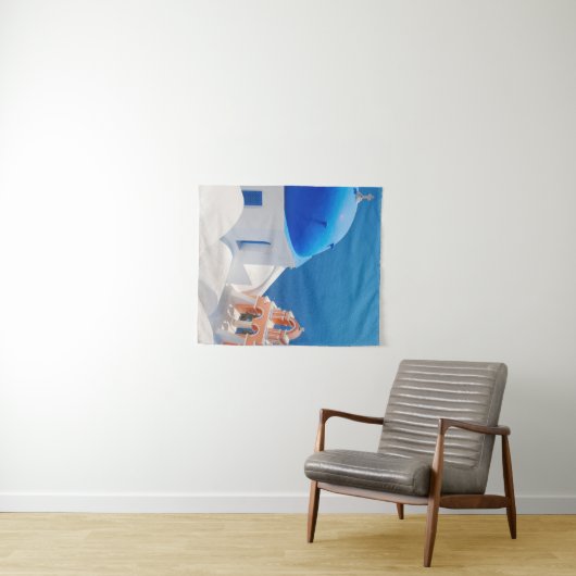 Griechische Insel Santorini Wandteppich (Beispiel (Horizontal))