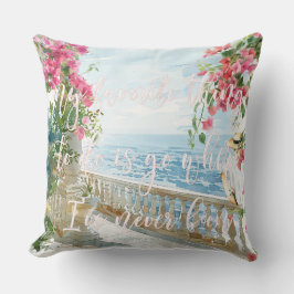 Griechische Insel Terrasse | Reisepreis Kissen