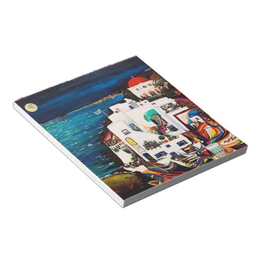 Griechische Insel-Träume-Notebook Notizblock (angewinkelt)