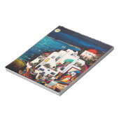 Griechische Insel-Träume-Notebook Notizblock (Rotiert)