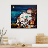 Griechische Insel Traumposter Poster (Küche)