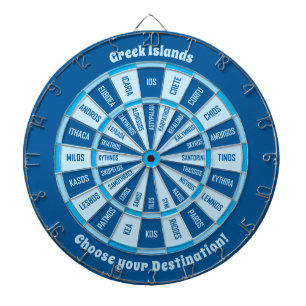 Griechische Inseln Dartboard Dartscheibe