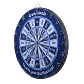 Griechische Inseln Dartboard Dartscheibe (Vorderseite rechts)