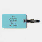 Griechische Inseln Gepäckanhänger (Rückseite horizontal)