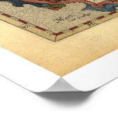 Griechische Inseln Karte Ortelius 1570 Poster (Ecke)