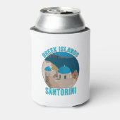 Griechische Inseln Santorini Dosenkühler (Kanne Rückseite)