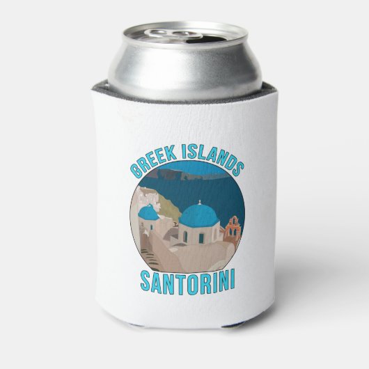 Griechische Inseln Santorini Dosenkühler (Kanne Rückseite)