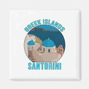 Griechische Inseln Santorini Magnet
