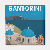 Griechische Inseln Santorini Magnet (Vorne)