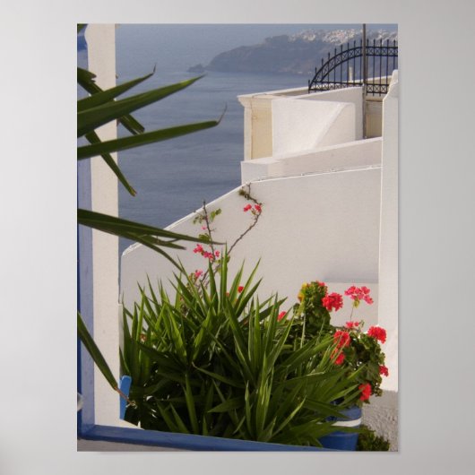 Griechische Inseln Santorini Poster (Vorne)