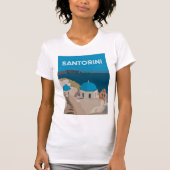 Griechische Inseln Santorini T-Shirt (Vorderseite)