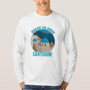 Griechische Inseln Santorini T-Shirt
