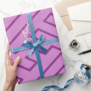 Griechische Inspiration Geometrische Linien Rosa M Geschenkpapier