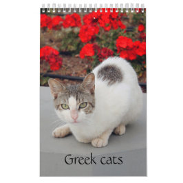 Griechische Katzen - Schnappschüsse der kleinen Ge Kalender