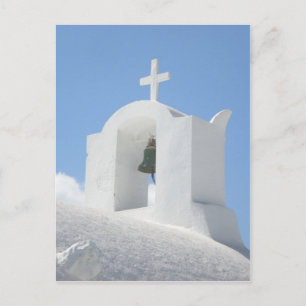 Griechische Kirche in Santorini Postkarte