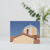 Griechische Kirche Postkarte (Stehend Vorderseite)