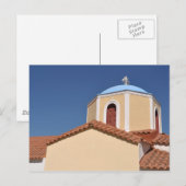 Griechische Kirche Postkarte (Vorne/Hinten)