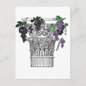 Griechische Kolonne Postkarte (Vorderseite)